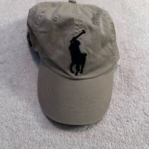 Polo by Ralph Lauren Tan Cap with Black Logo